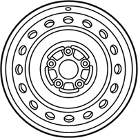 OEM 2011 Toyota RAV4 Wheel, Steel - 42611-0R010