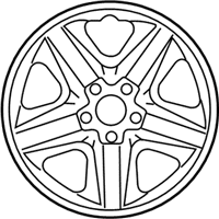OEM 2010 Toyota RAV4 Wheel, Steel - 42611-42200