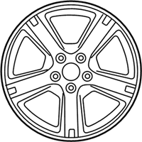 OEM 2012 Toyota RAV4 Wheel, Alloy - 42611-0R040