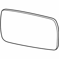 OEM BMW 535i GT Mirror Glass, Heated, Plane, Left - 51-16-7-228-611