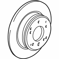 OEM Acura RL Disk, Rear Brake Drum In - 42510-SZ3-N00