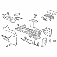 OEM 2017 Chevrolet Colorado Console Assembly - 84158288