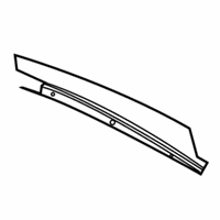 OEM 2006 BMW 750Li Finisher Window Frame B-Pillar Fl Door - 51-33-8-223-833