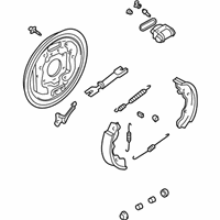 OEM 2001 Hyundai Elantra Brake Assembly-Rear, LH - 58310-2D010