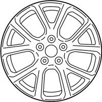 OEM 2014 Jeep Cherokee Aluminum Wheel - 1UT90GSAAA