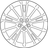 OEM 2020 Toyota 86 Wheel, Alloy - SU003-08265