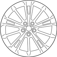 OEM 2017 Toyota 86 Wheel, Alloy - SU003-06811