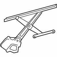 OEM 2012 Lexus ES350 Regulator Sub-Assy, Front Door Window, LH - 69802-33080