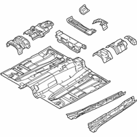 OEM 2012 Ford Focus Front Floor Pan - CP9Z-5411135-A