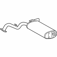 OEM 2013 Toyota Matrix Muffler & Pipe - 17430-0T070