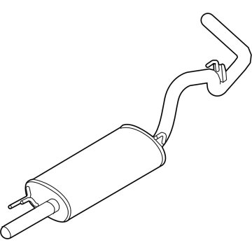 OEM 2021 Ford F-150 MUFFLER AND PIPE ASY - REAR - ML3Z-5230-E