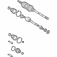 OEM 2017 Toyota Sienna Axle Assembly - 43410-08092