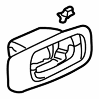 OEM 2005 Honda CR-V Handle Assembly, Right Front Inside (Ivory) - 72121-S9A-A01ZD