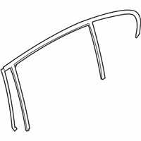 OEM 2013 BMW ActiveHybrid 3 Window Guide, Left Rear Door - 51-35-7-414-533