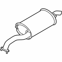 OEM Kia Rio Main Muffler Assembly - 0K32A40100C