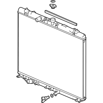 OEM Acura MDX Radiator Complete - 19010-61A-A01