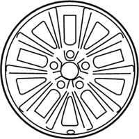 OEM 2006 Hyundai Azera 17 Inch Wheel - 52910-3L210