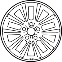 OEM Hyundai Azera Alloy Wheel - 52910-3L650