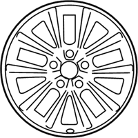 OEM 2011 Hyundai Azera Alloy Wheel - 52910-3L650