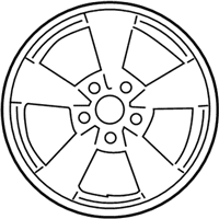 OEM Hyundai Azera Spoke Wheel Edge Scrape - 52910-3L110