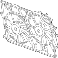 OEM 2017 Jeep Cherokee Fan-Radiator Cooling - 52014621AG