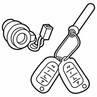OEM 2022 Hyundai Veloster N Lock Key & Cylinder Set - 81905-J3100