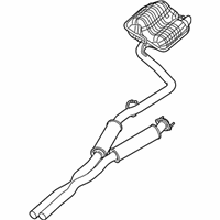 OEM 2016 Dodge Challenger Exhaust Muffler And Resonator - 68260150AA