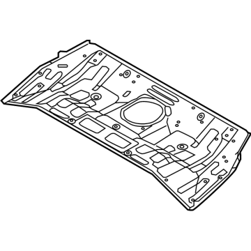 OEM Hyundai Ioniq Panel Assembly-Rear Floor, FRT - 65511-G7500