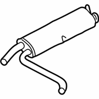 OEM 2005 BMW X5 Centre Muffler - 18-30-7-541-220