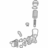 OEM 2017 Buick Encore Cooler Asm-Engine Oil (W/ Filter) - 25200134