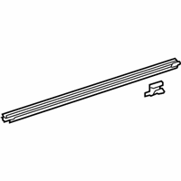 OEM 2012 Lexus RX450h Weatherstrip, Front Door Glass, Inner RH - 68171-0E020