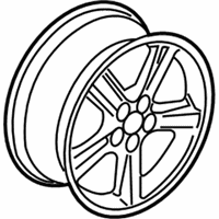 OEM 2009 Ford Mustang Wheel, Alloy - 8R3Z-1007-S