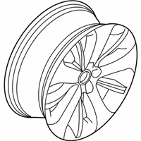 OEM 2014 Ford Special Service Police Sedan Wheel, Alloy - DG1Z-1007-E