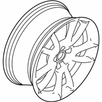 OEM 2017 Ford Police Interceptor Sedan Wheel, Alloy - DG1Z-1007-K