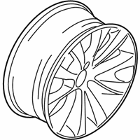 OEM 2015 BMW 750i Disc Wheel, Light Alloy, Bright-Turned - 36-11-6-851-075