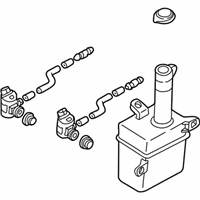 OEM 2001 Kia Spectra Windshield Washer Tank Assembly - 0K2B167480BDS
