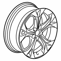 OEM 2017 Chevrolet Cruze Wheel, Alloy - 39098199