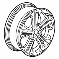 OEM Chevrolet Cruze Wheel, Alloy - 13383414