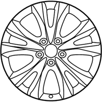 OEM 2015 Toyota RAV4 Wheel, Alloy - 42611-42561