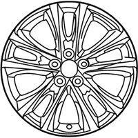 OEM 2016 Toyota RAV4 Wheel, Alloy - 42611-0R200