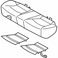 OEM 2014 Hyundai Sonata Cushion Assembly-Rear Seat - 89100-4R410-RAY