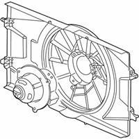 OEM 2007 Saturn Ion Cooling Fan Shroud - 22695586