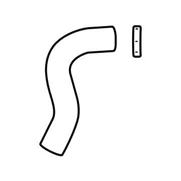 OEM 2022 Hyundai Elantra Hose Assembly-Radiator, LWR - 25415-AA200