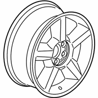 OEM 2012 Chevrolet Avalanche Wheel Rim-20X8.5 Aluminum 31Mm Outside 139.7X6 Bellcrank *Chrome Clad - 9597222