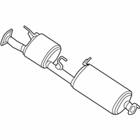 OEM Infiniti Exhaust Main Muffler Assembly - 20100-6JA0A