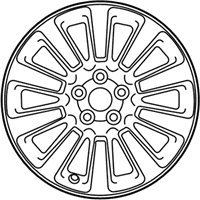 OEM 2017 Toyota Sienna Wheel, Alloy - 42611-08050