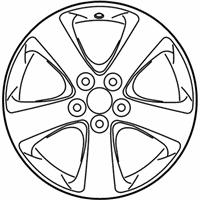 OEM 2017 Toyota Sienna Wheel, Alloy - 42611-08070