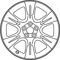 OEM 2020 Toyota Sienna Wheel, Alloy - 42611-08210