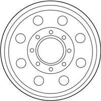 OEM 1999 Ford F-250 Super Duty Wheel, Alloy - F81Z-1007-LB