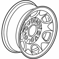 OEM 2009 GMC Sierra 3500 HD Wheel Rim, Pkg - 19417140